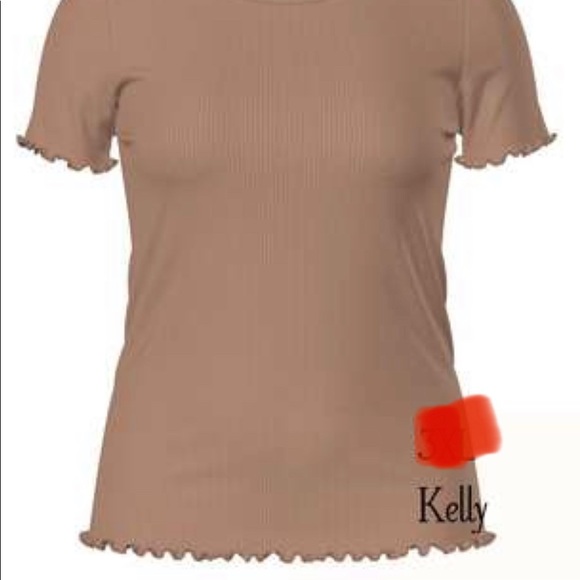 NWT LulaRoe Kelly top in solid Carmel - Picture 3 of 3